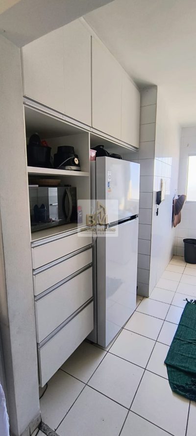 Residencial Bellagio com sacada 2 dormitórios construtora prata último andar